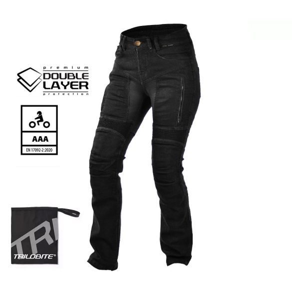 TRILOBITE LADY PARADO DOUBLELAYER AAA NŐI MOTOROS FARMERNADRÁG FEKETE