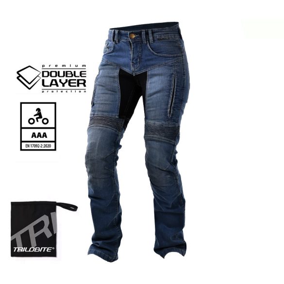 TRILOBITE LADY PARADO DOUBLELAYER AAA NŐI MOTOROS FARMERNADRÁG SLIM szűkített fazon kék