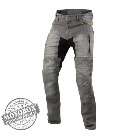 TriloBite Parado motoros farmernadrág light grey SLIM szűk fazon