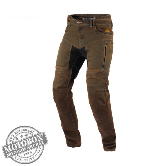 TriloBite Parado motoros farmernadrág rusty brown SLIM szűk fazon