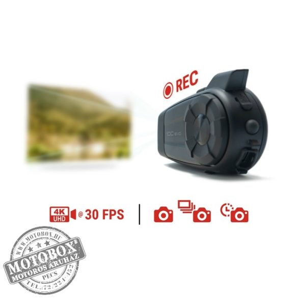 SENA 10C EVO Bluetooth kommunikációs rendszer integrált 4K kamerával és HD hangszórókkal