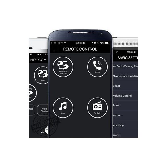 SENA SF2- Motoros-Motoros közötti Bluetooth kapcsolat HD-hangszórókkal