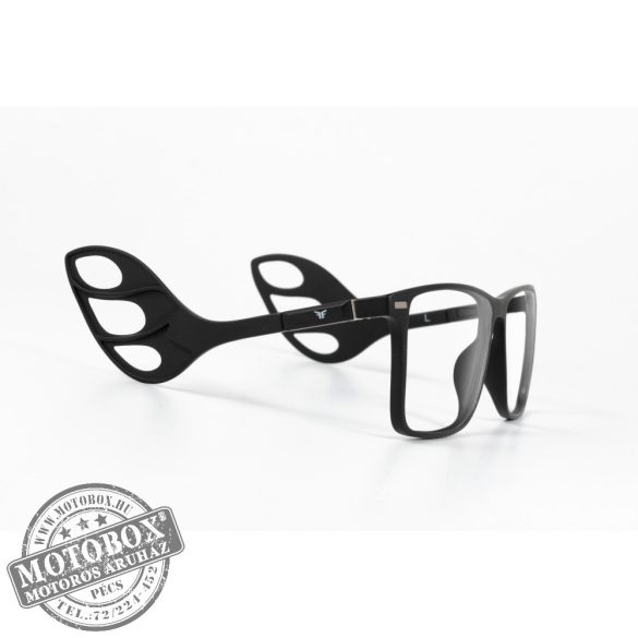 Szemüvegkeret sisakos szárral + utcai szár + Clip-On MOTOEYE H0001-C1 Fekete, Fekete