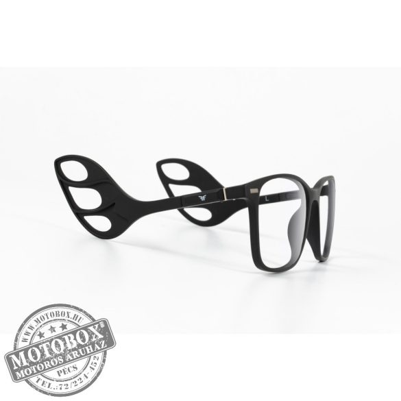 Szemüvegkeret sisakos szárral + utcai szár + Clip-On MOTOEYE H0002-C1 Fekete, Fekete