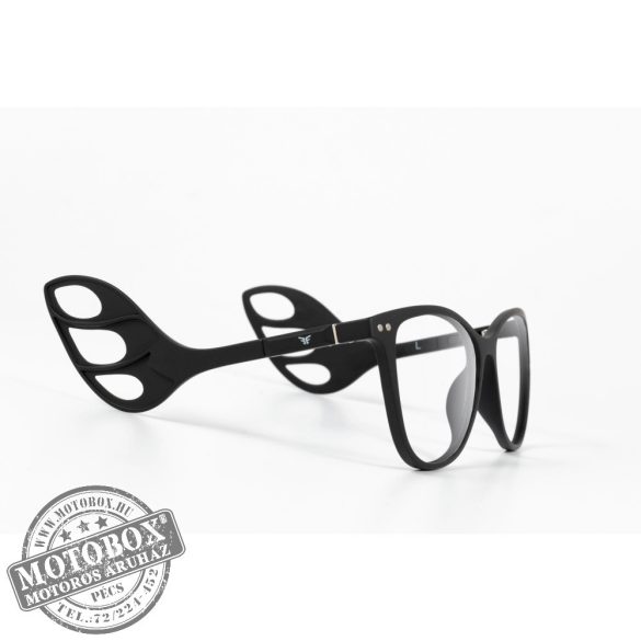 Szemüvegkeret sisakos szárral + utcai szár + Clip-On MOTOEYE H0003-C1 Fekete, Fekete
