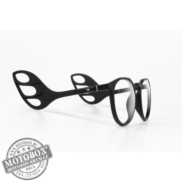Szemüvegkeret sisakos szárral + utcai szár + Clip-On MOTOEYE H0004-C1 Fekete, Fekete