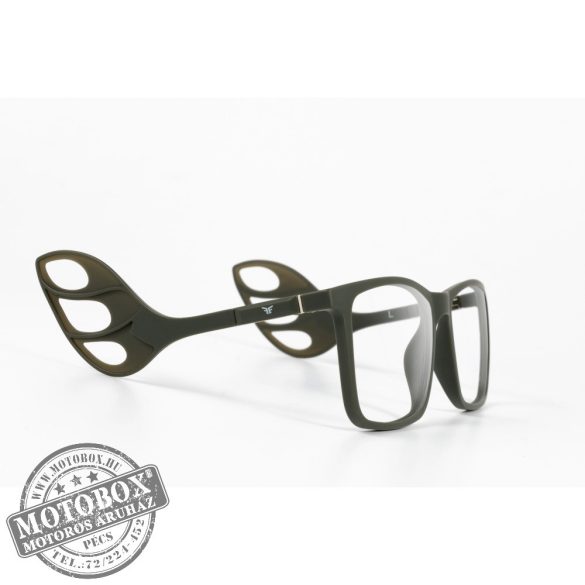 Szemüvegkeret sisakos szárral + utcai szár + Clip-On MOTOEYE H0006-C3 Khaki, Khaki