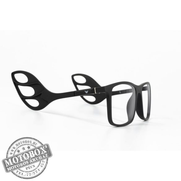 Szemüvegkeret sisakos szárral + utcai szár + Clip-On MOTOEYE H0007-C1 Fekete, Fekete