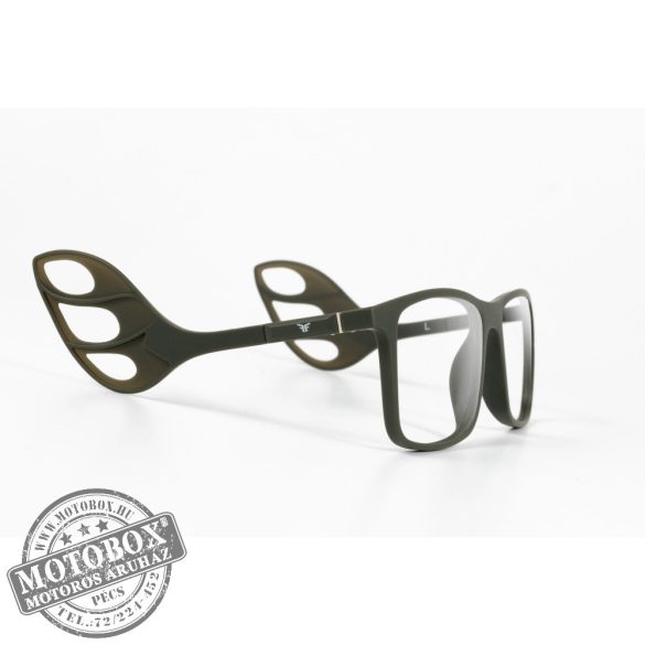 Szemüvegkeret sisakos szárral + utcai szár + Clip-On MOTOEYE H0007-C3 Khaki, Khaki