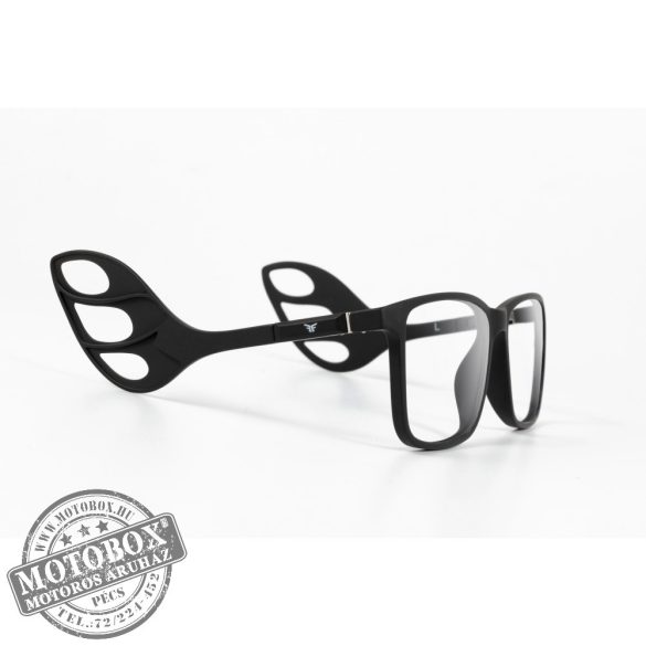 Szemüvegkeret sisakos szárral + utcai szár + Clip-On MOTOEYE H0008-C1 Fekete, Fekete