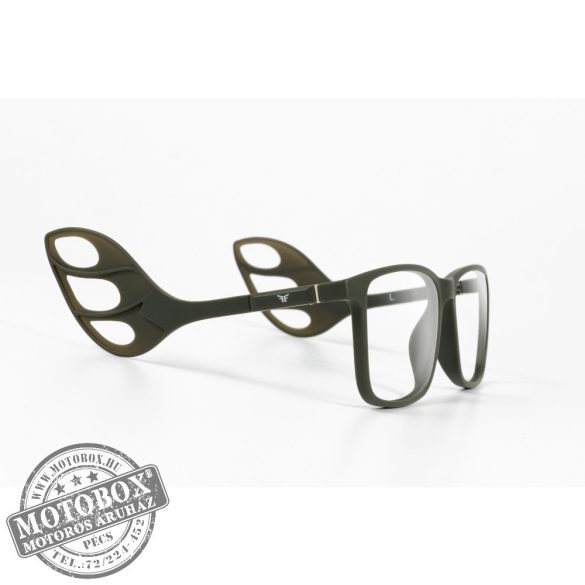 Szemüvegkeret sisakos szárral + utcai szár + Clip-On MOTOEYE H0008-C3 Khaki, Khaki