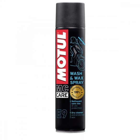 MOTUL MC CARE™ E9 Wash & Wax (száraz tisztító) spray 400ml