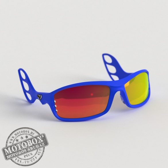 FLYWEAR Alpha Kék napszemüveg tükrös piros lencsével